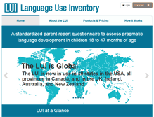 Tablet Screenshot of languageuseinventory.com